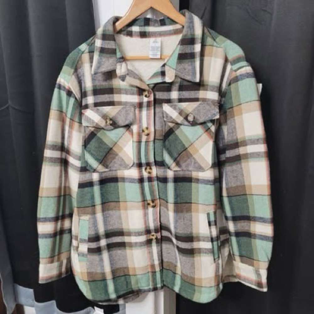 Member s Mark Sherpa Lined Shirt Jacket W Pockets